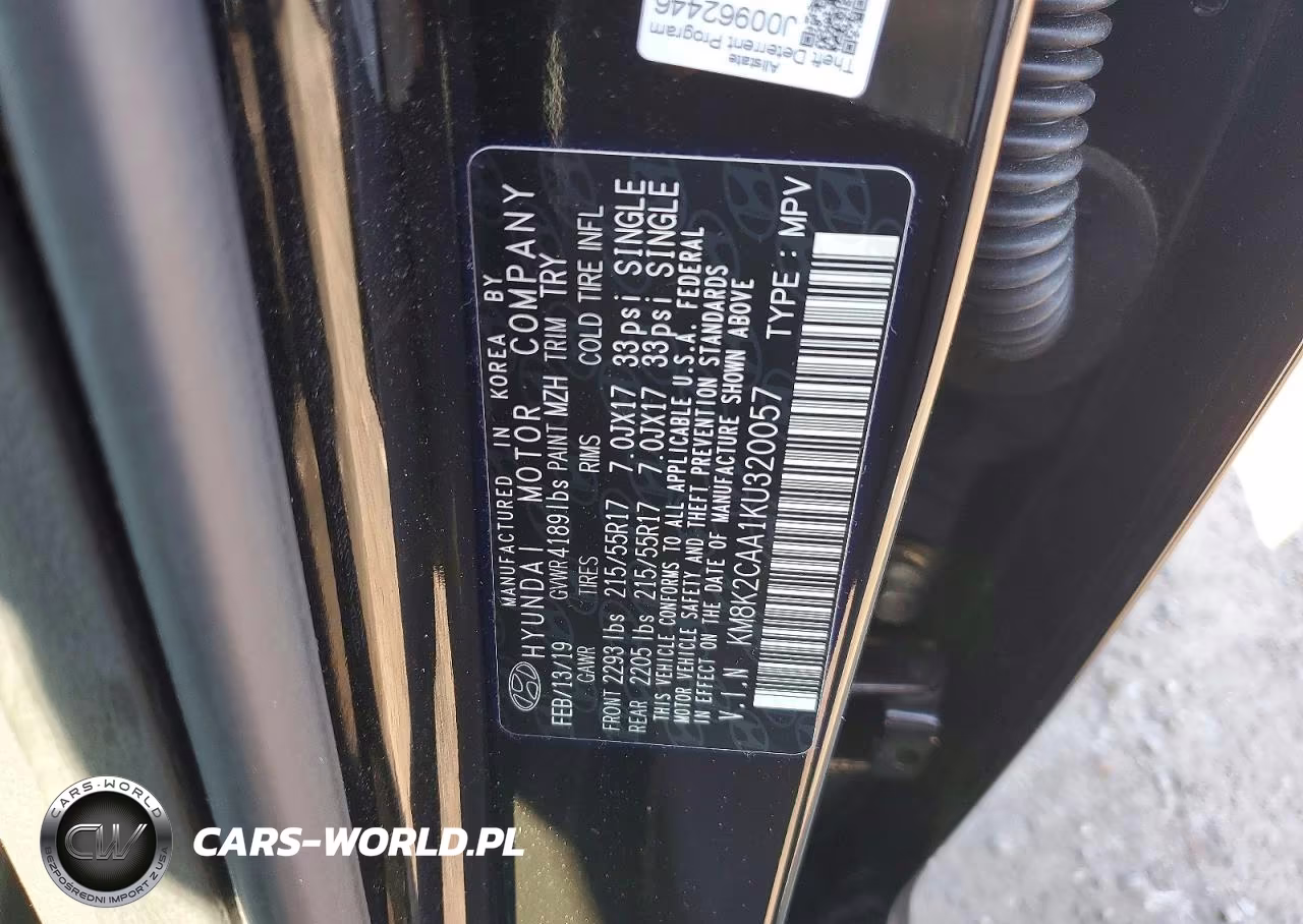 2019 Hyundai Kona Sel VIN:KM8K2CAA1KU320057 - 12