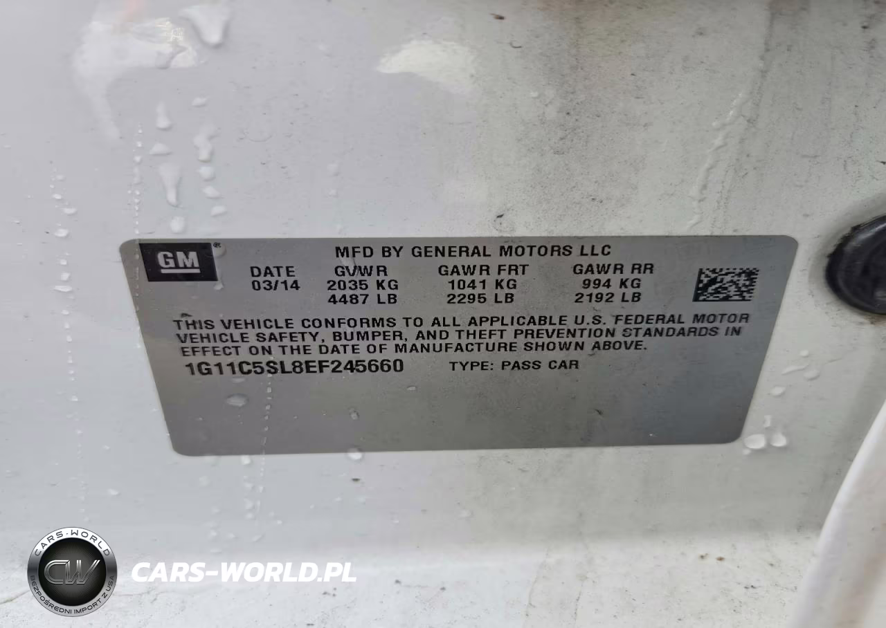 2014 Chevrolet Malibu 1Lt VIN:1G11C5SL8EF245660 - 12