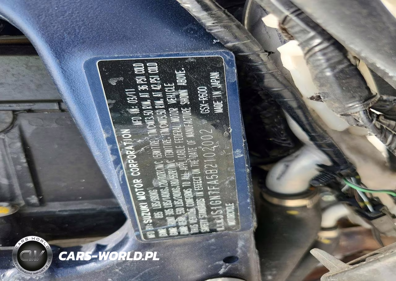 2011 Suzuki Gsx-R600 VIN:JS1GN7FA5B2102002 - 8