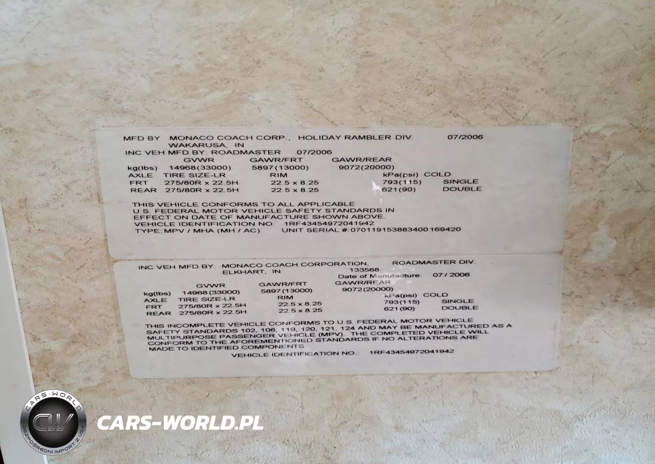 2007 Roadmaster Rail Monocoque VIN:1RF43454972041942 - 10