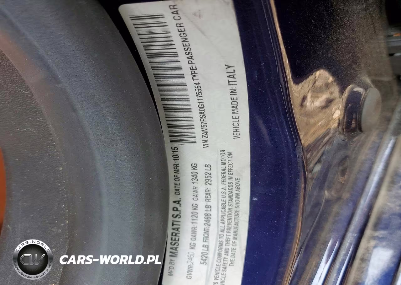 2016 Maserati Ghibli S VIN:ZAM57RSA0G1175554 - 12