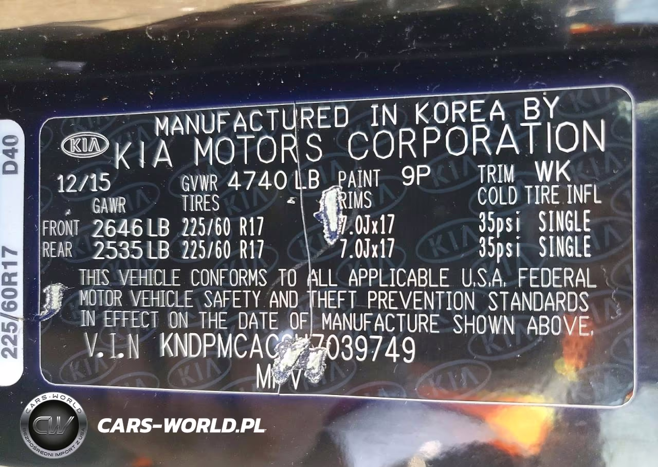 2017 Kia Sportage Lx VIN:KNDPMCAC9H7039749 - 14
