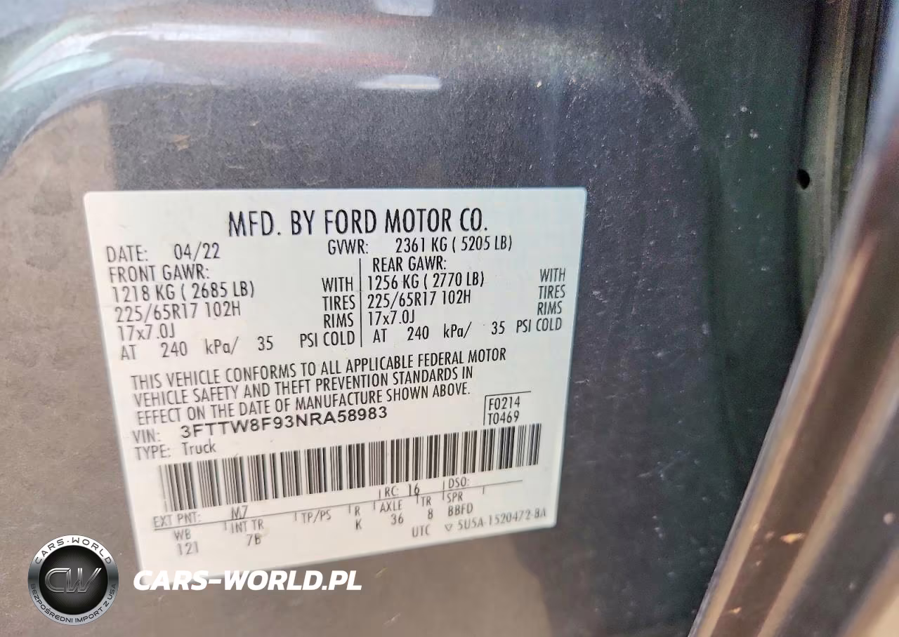 2022 Ford Maverick Xl VIN:3FTTW8F93NRA58983 - 12