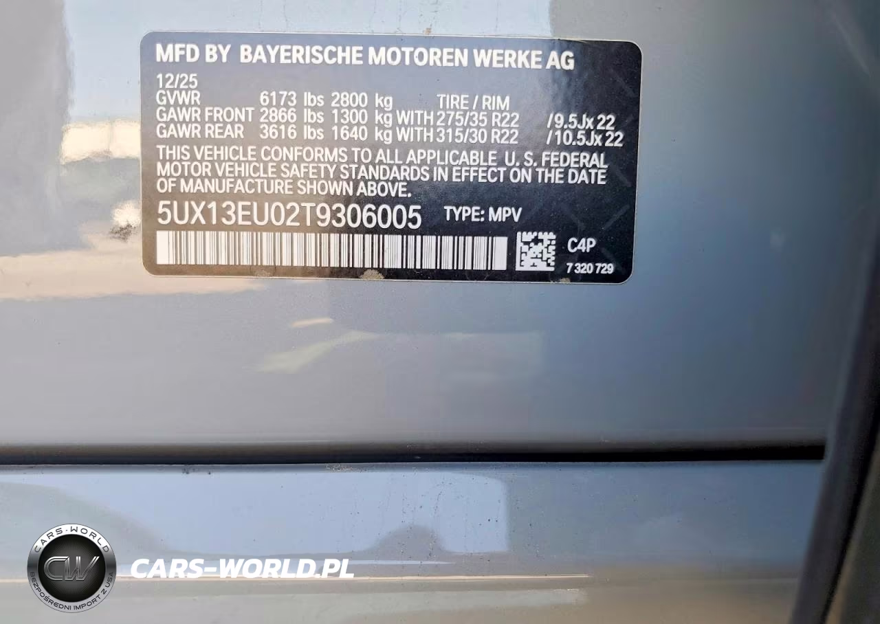 2026 BMW X5 Sdrive 40I VIN:5UX13EU02T9306005 - 13