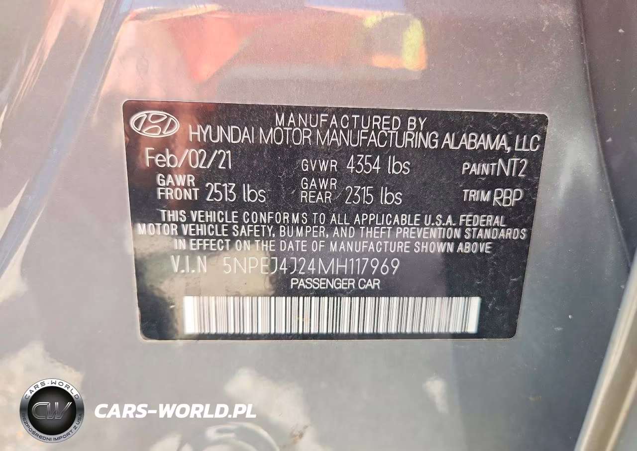 2021 Hyundai Sonata Sel Plus VIN:5NPEJ4J24MH117969 - 12