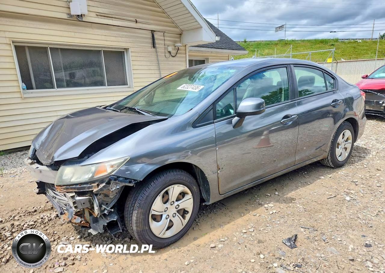 2013 Honda Civic Lx VIN:19XFB2F53DE039469 - 1
