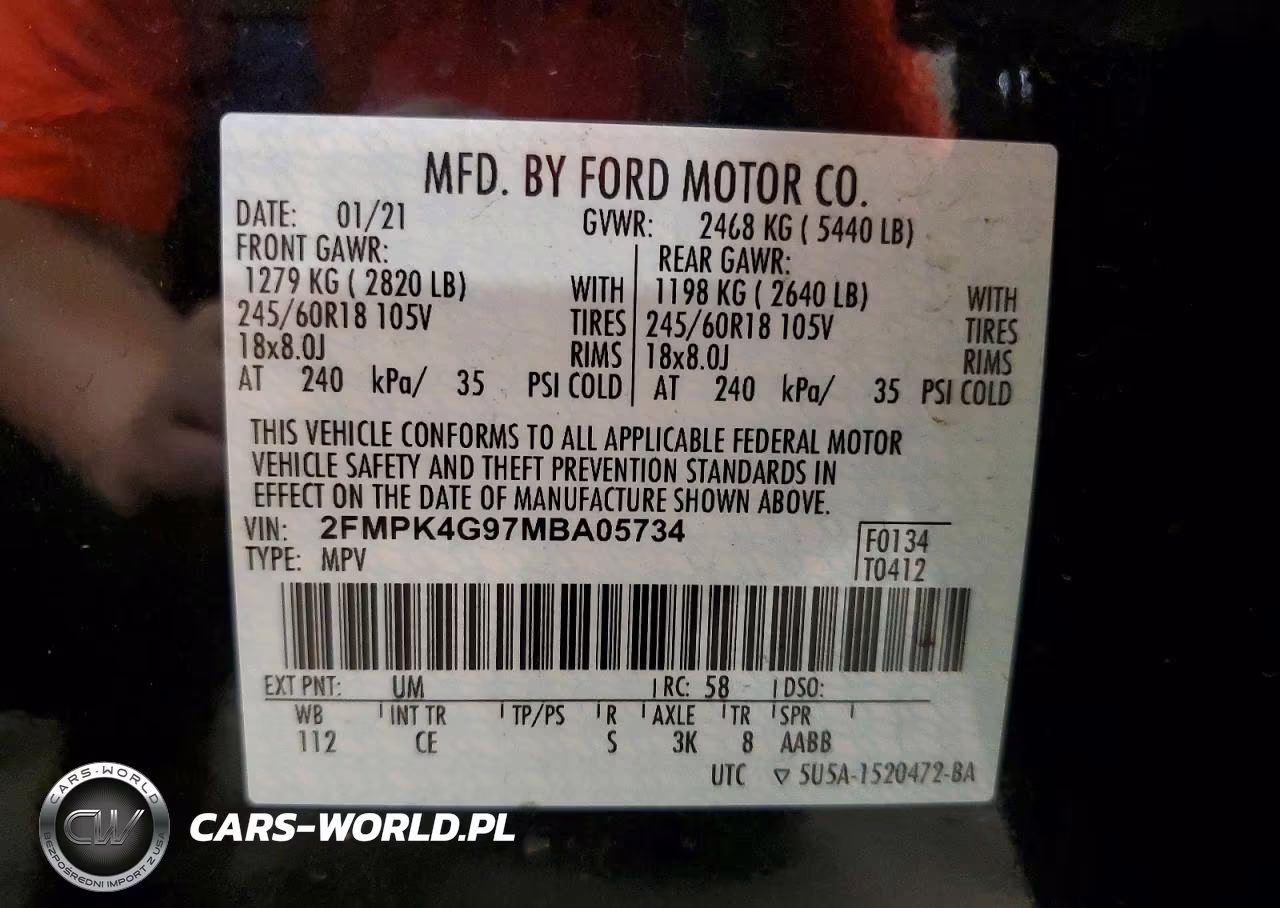 2021 Ford Edge Se VIN:2FMPK4G97MBA05734 - 13