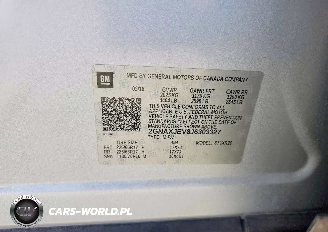 2018 Chevrolet Equinox Lt VIN:2GNAXJEV8J6303327 - 12