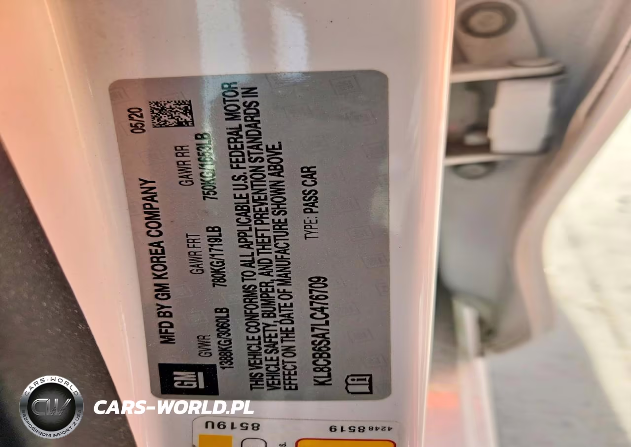 2020 Chevrolet Spark Ls VIN:KL8CB6SA7LC476709 - 12