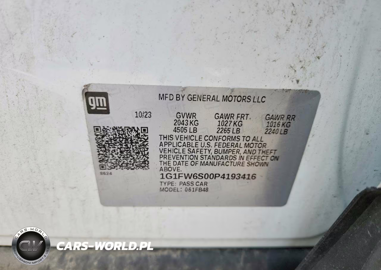2023 Chevrolet Bolt Ev 1Lt VIN:1G1FW6S00P4193416 - 12