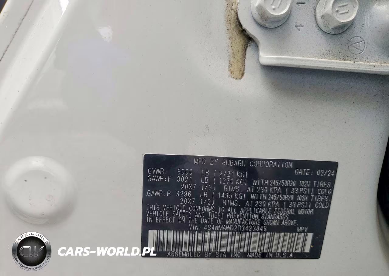 2024 Subaru Ascent Touring VIN:4S4WMAWD2R3423846 - 13
