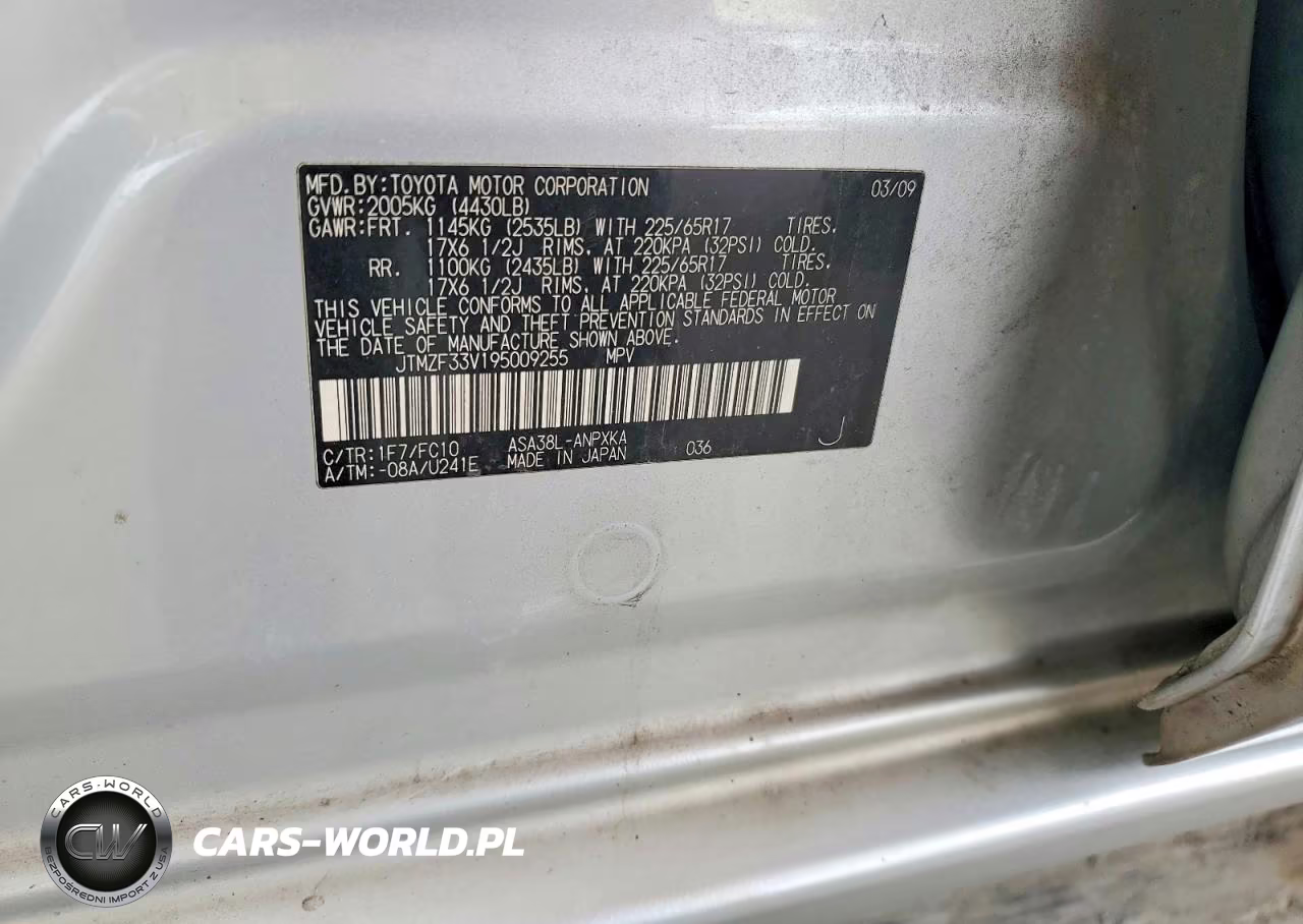 2009 Toyota Rav4 Base VIN:JTMZF33V195009255 - 12