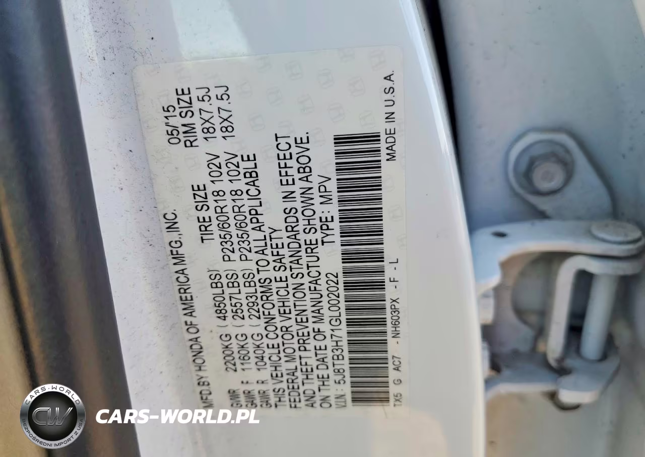 2016 Acura Rdx Advance VIN:5J8TB3H71GL002022 - 12