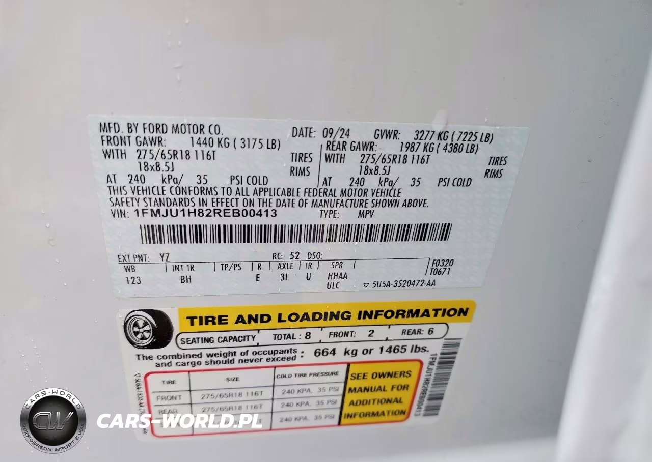 2024 Ford Expedition Xlt VIN:1FMJU1H82REB00413 - 13