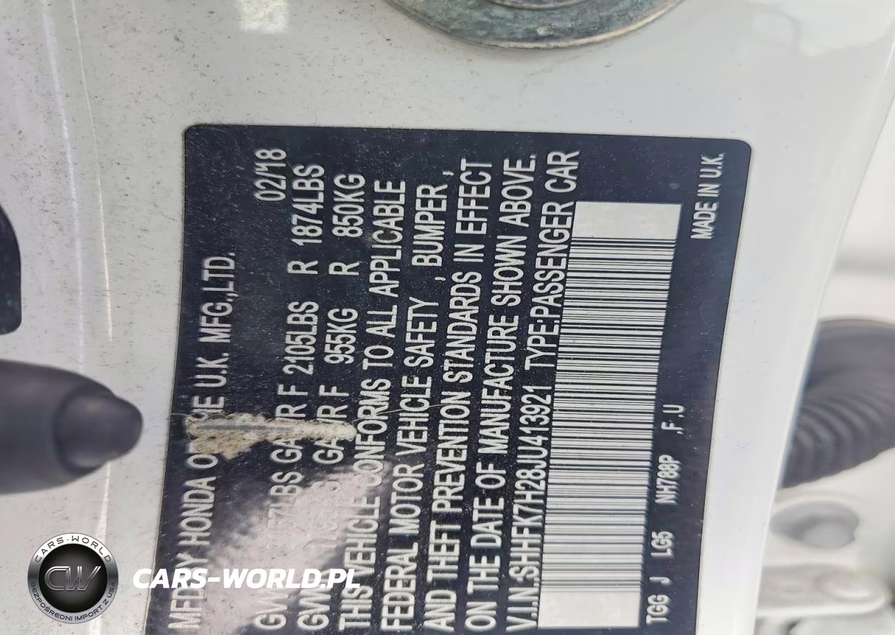 2018 Honda Civic Lx VIN:SHHFK7H28JU413921 - 12
