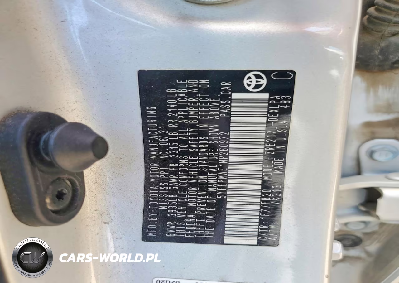 2021 Toyota Corolla Le VIN:5YFEPMAE1MP260972 - 12
