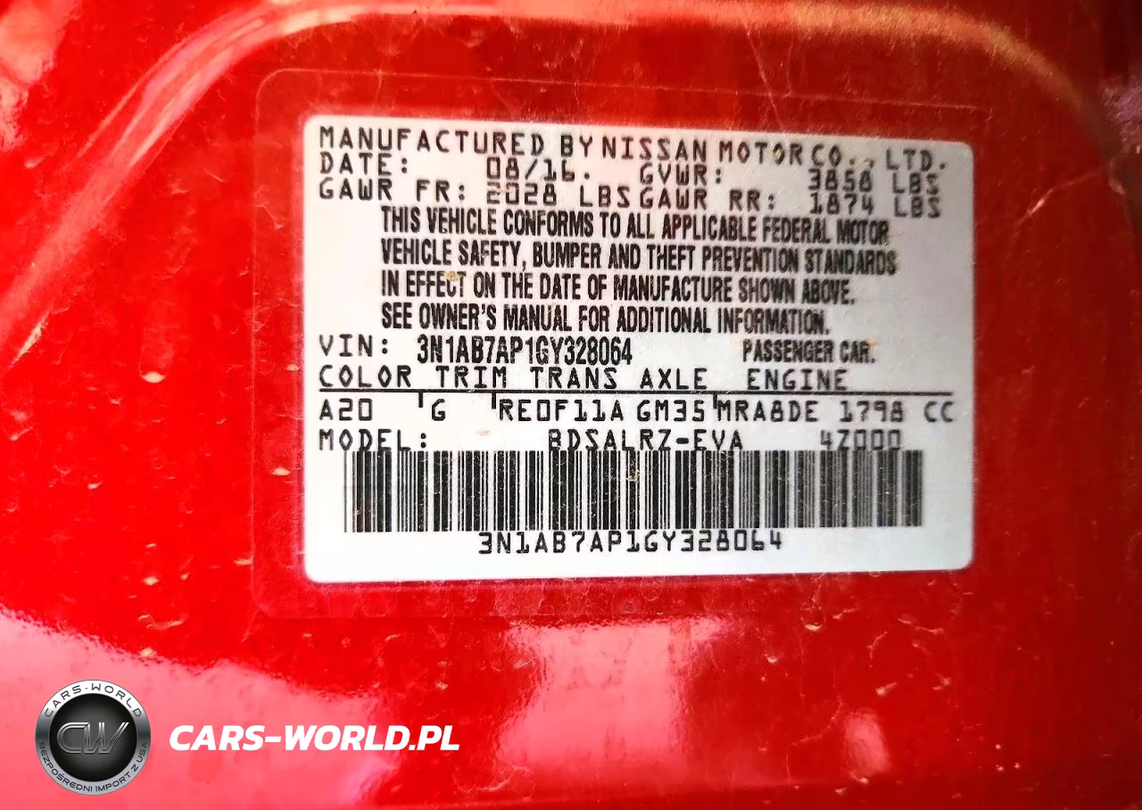 2016 Nissan Sentra Sr VIN:3N1AB7AP1GY328064 - 12