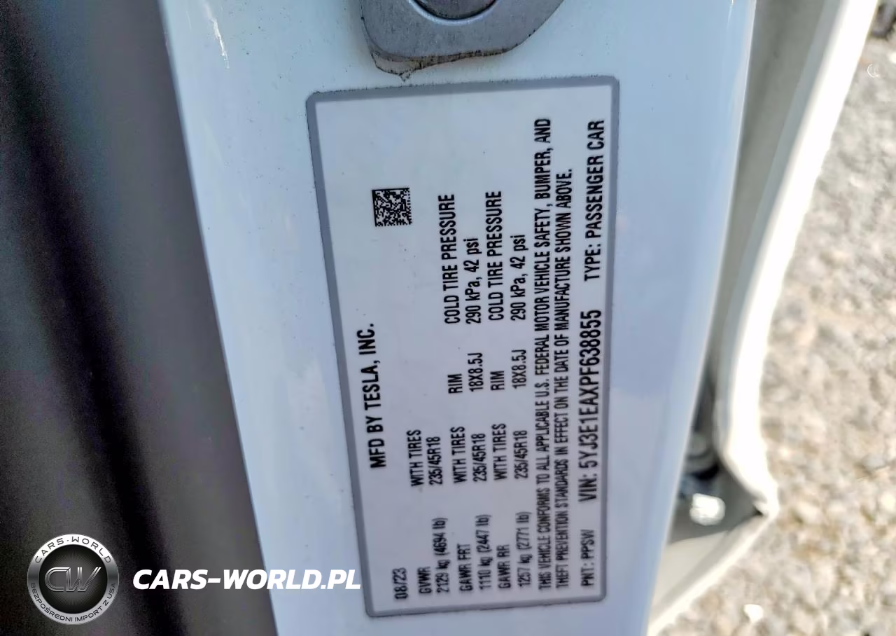 2023 Tesla Model 3 VIN:5YJ3E1EAXPF638855 - 13