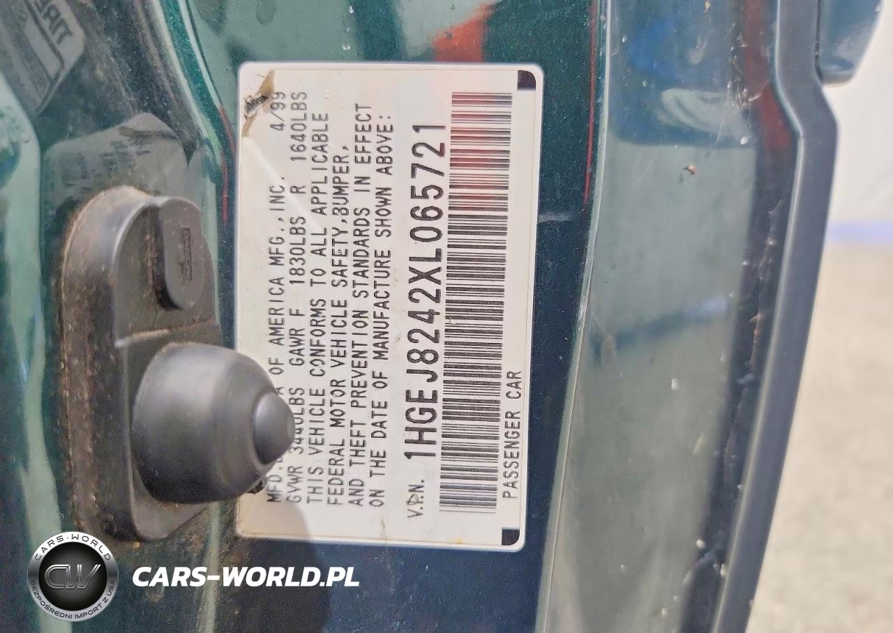 1999 Honda Civic Ex VIN:1HGEJ8242XL065721 - 12