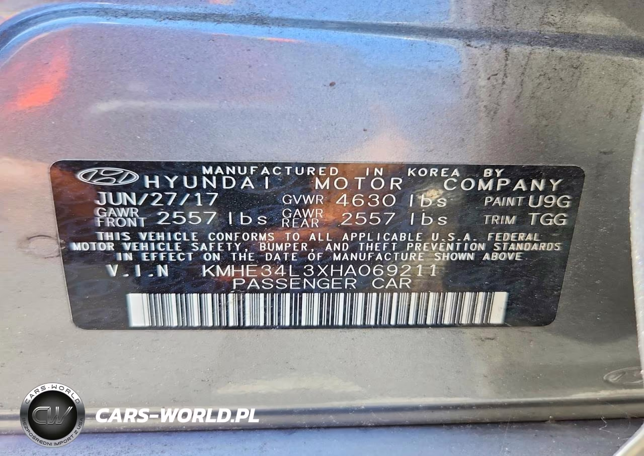 2017 Hyundai Sonata Hybrid Limited VIN:KMHE34L3XHA069211 - 12