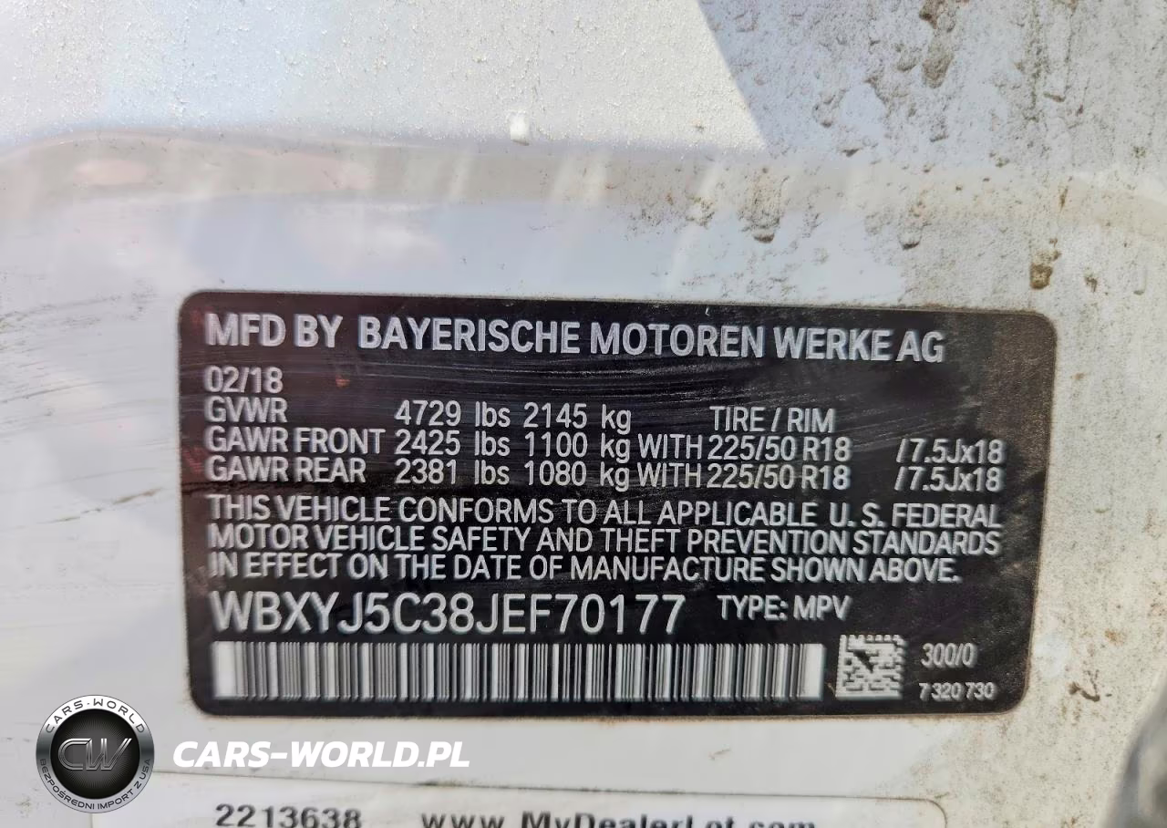 2018 BMW X2 xDrive28I VIN:WBXYJ5C38JEF70177 - 13
