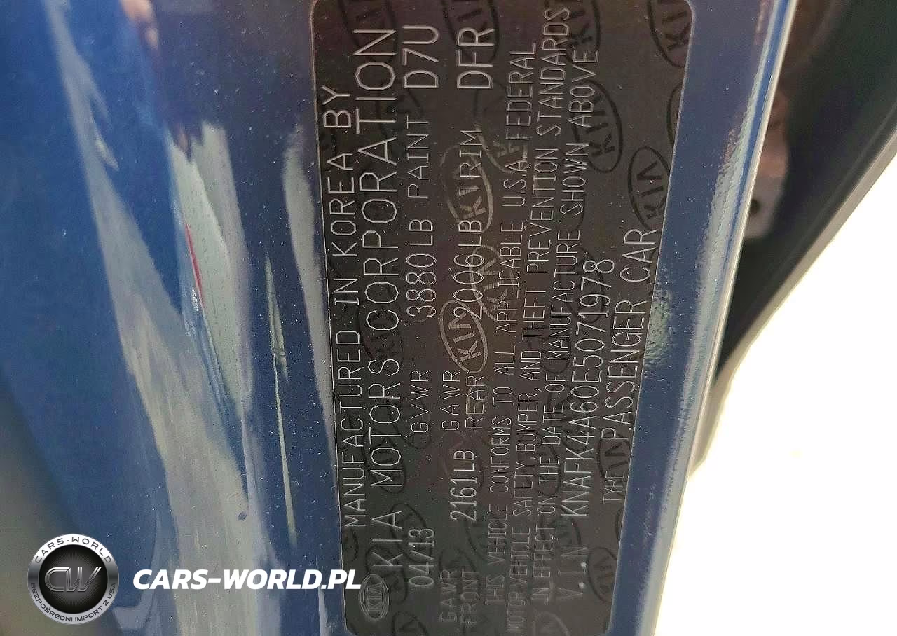 2014 Kia Forte Lx VIN:KNAFK4A60E5071978 - 12