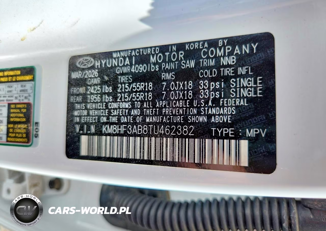 2026 Hyundai Kona Sel Sport VIN:KM8HF3AB8TU462382 - 13
