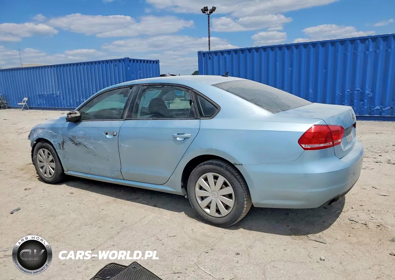 2012 Volkswagen Passat S VIN:1VWAP7A3XCC040278 - 2