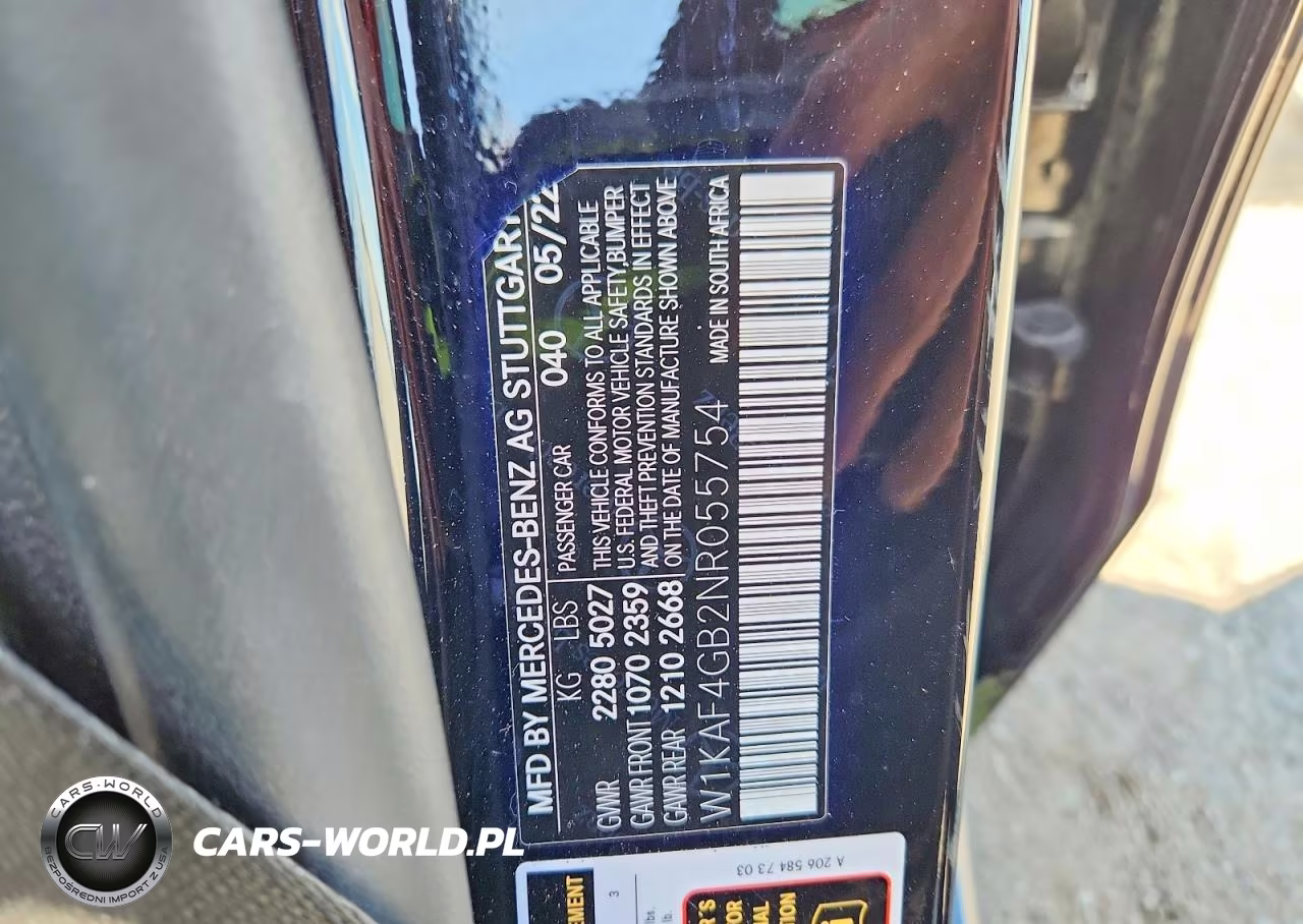 2022 Mercedes-Benz C 300 VIN:W1KAF4GB2NR055754 - 12