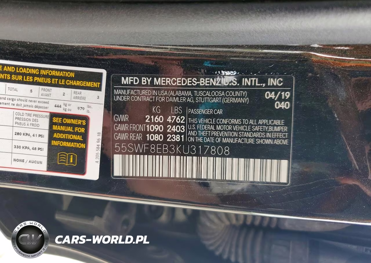 2019 Mercedes-Benz C 300 4Matic VIN:55SWF8EB3KU317808 - 13