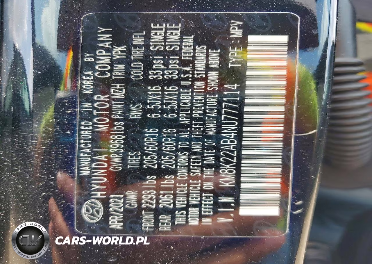 2022 Hyundai Kona Se VIN:KM8K22AB4NU777114 - 13