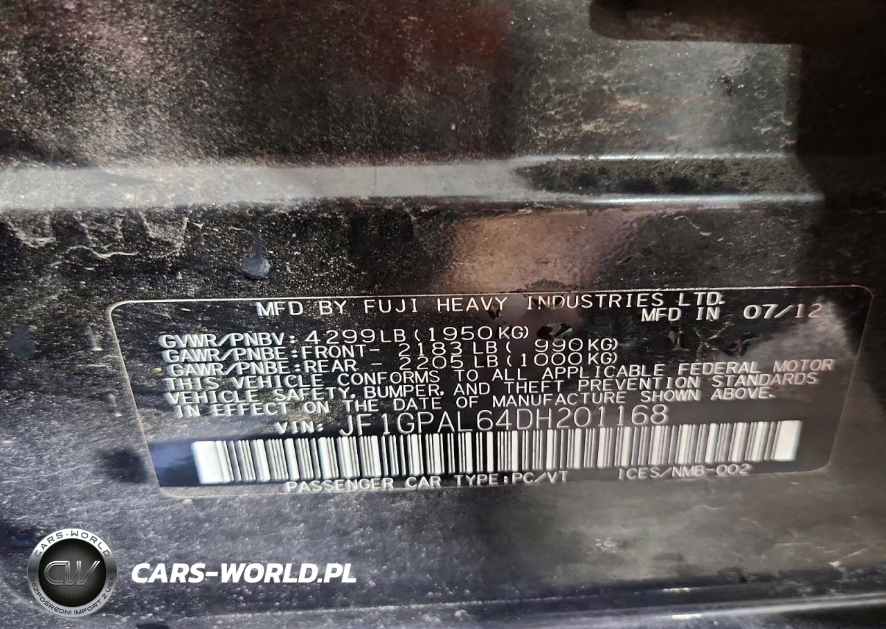 2013 Subaru Impreza Sport Premium VIN:JF1GPAL64DH201168 - 13