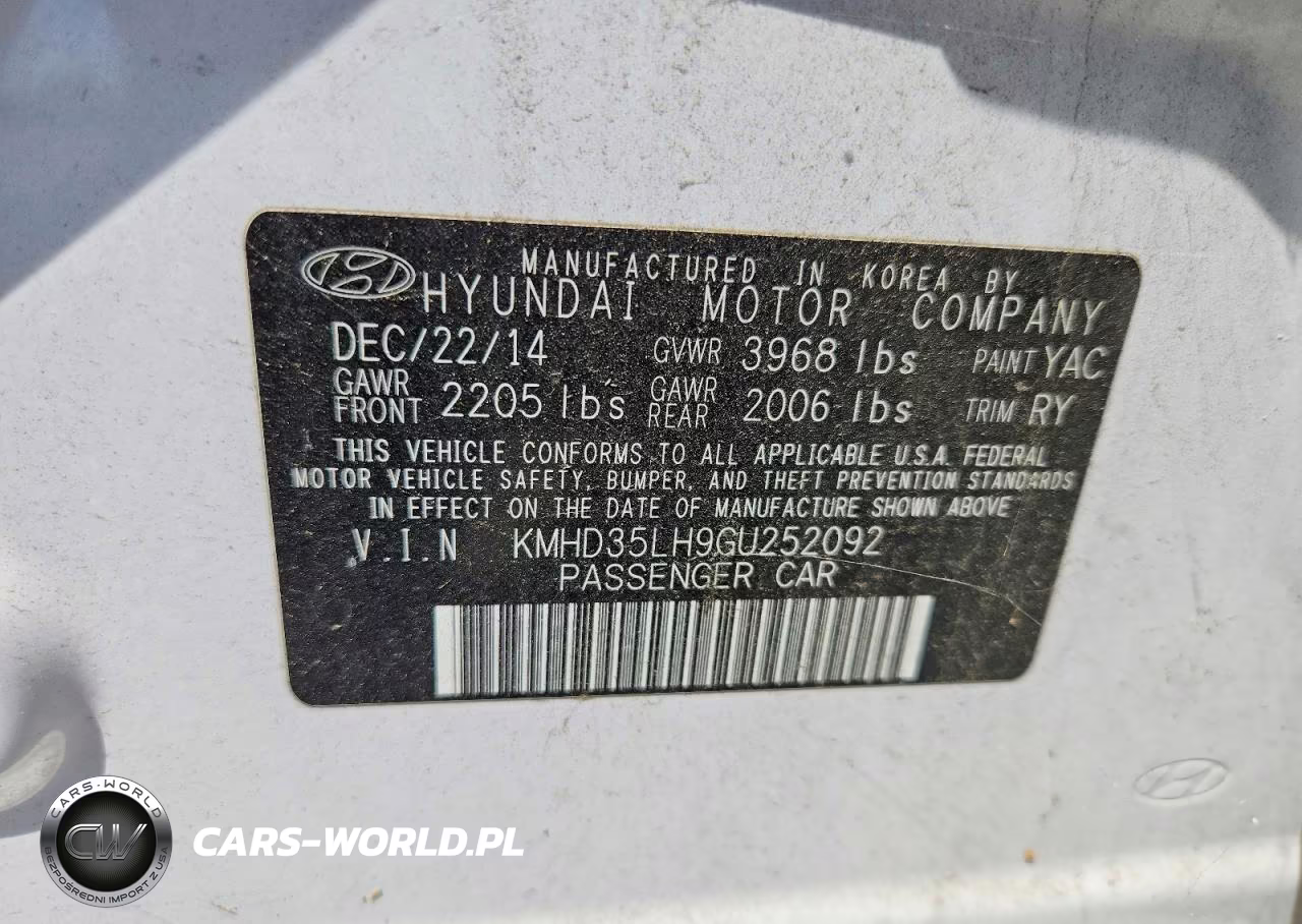 2016 Hyundai Elantra Gt Base VIN:KMHD35LH9GU252092 - 12