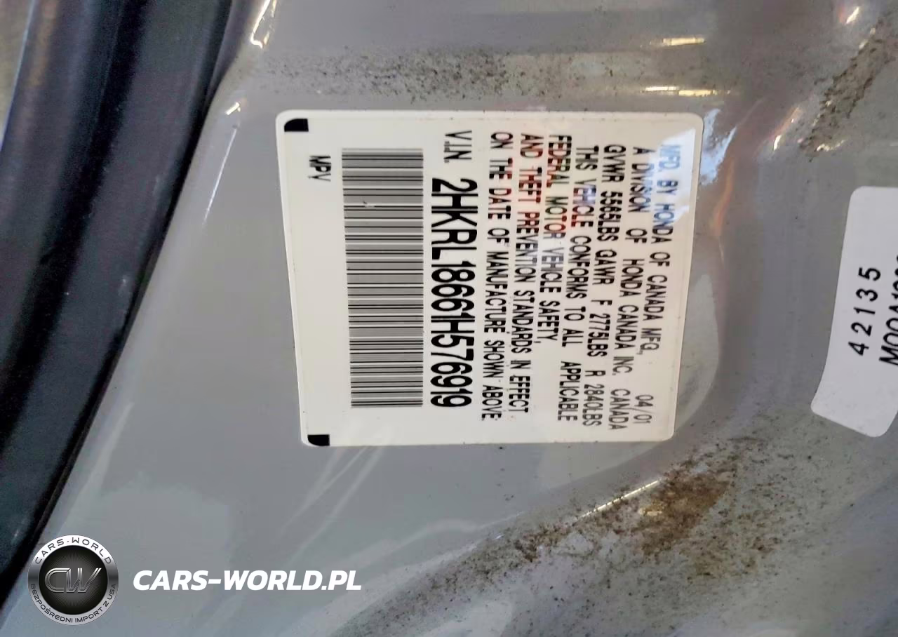 2001 Honda Odyssey Ex VIN:2HKRL18661H576919 - 13