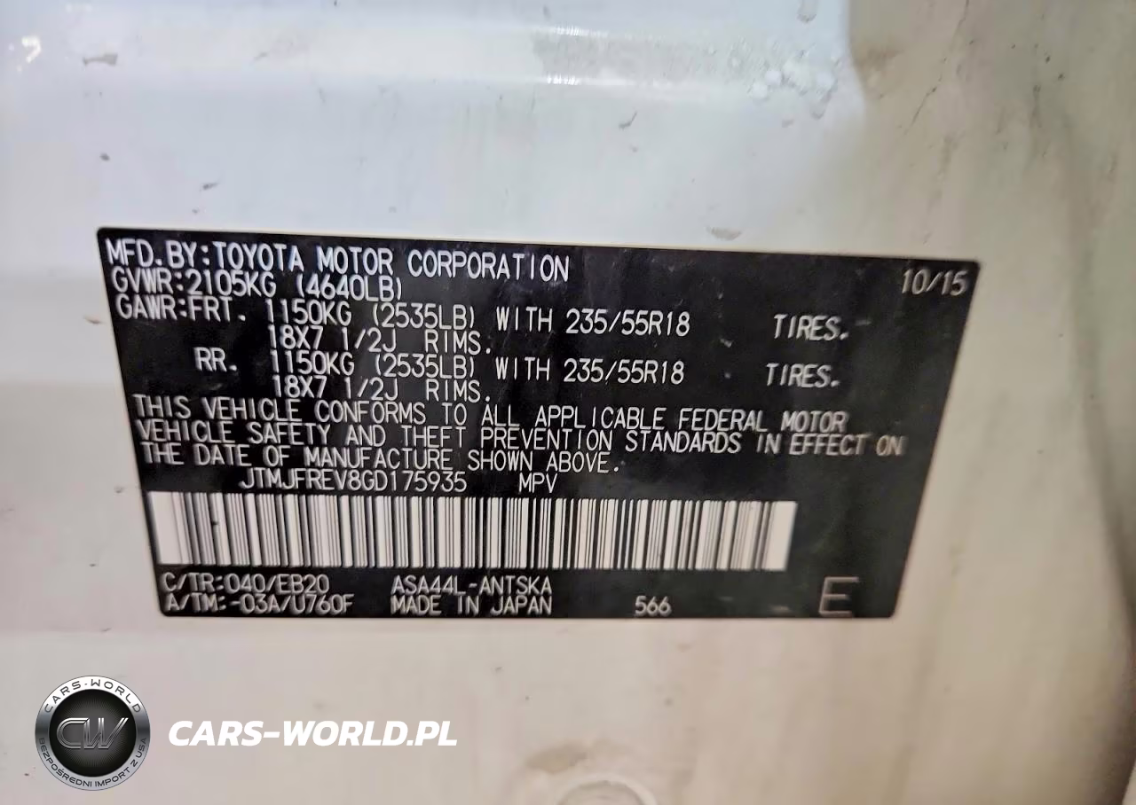 2016 Toyota Rav4 Se VIN:JTMJFREV8GD175935 - 13