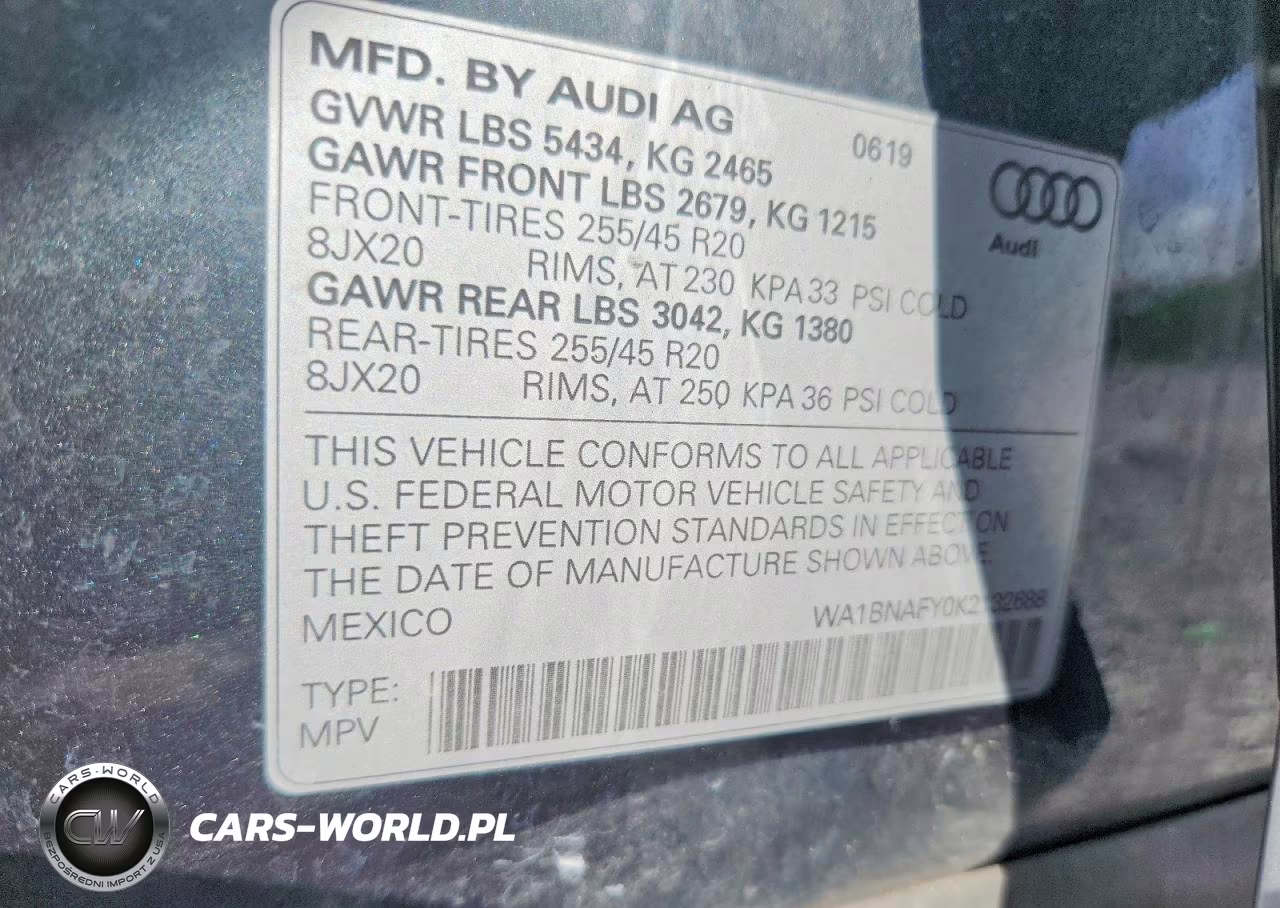 2019 Audi Q5 Premium Plus VIN:WA1BNAFY0K2132688 - 13