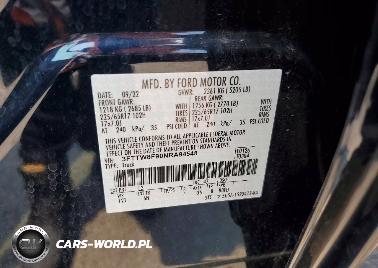 2022 Ford Maverick Xl VIN:3FTTW8F90NRA94548 - 13