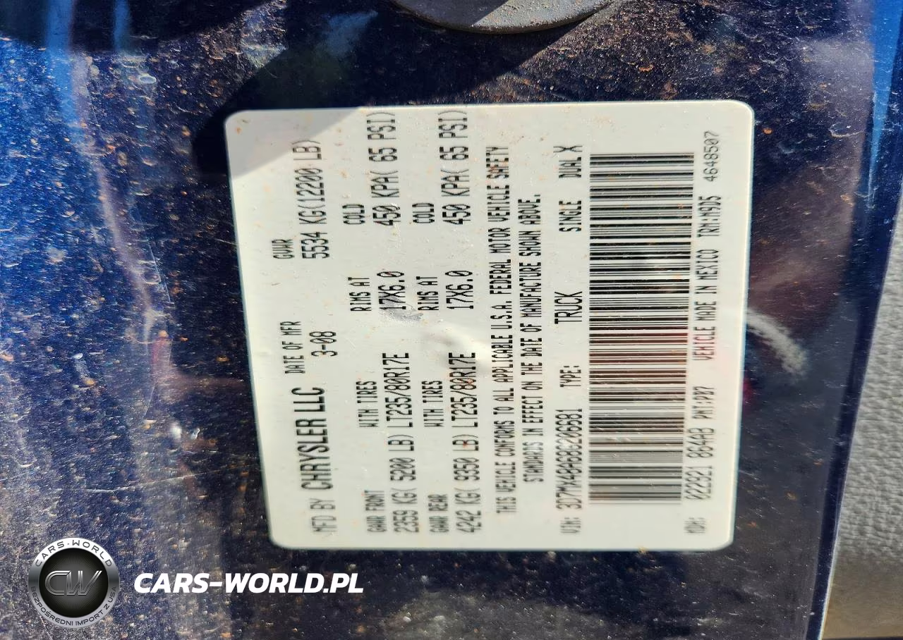 2008 Dodge Ram 3500 St VIN:3D7MX48A68G206681 - 12