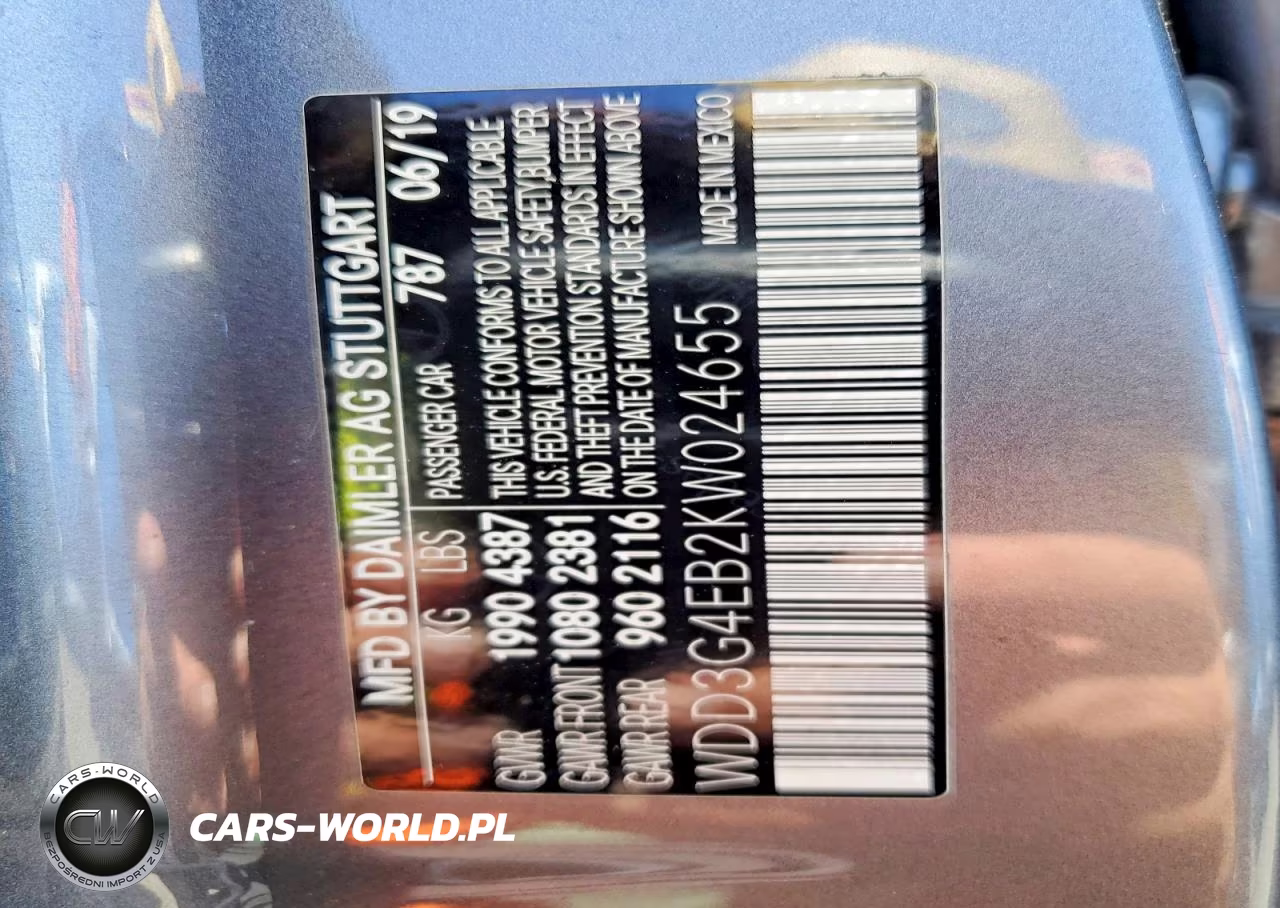 2019 Mercedes-Benz A 220 VIN:WDD3G4EB2KW024655 - 12