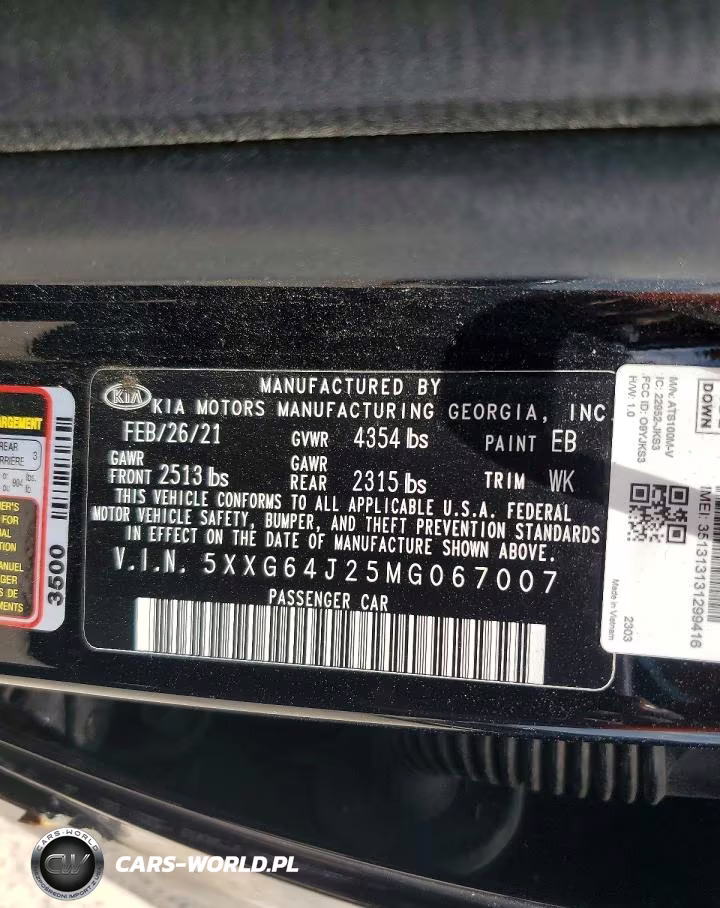 2021 Kia K5 Gt Line VIN:5XXG64J25MG067007 - 12