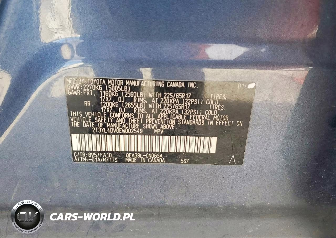 2014 Toyota Rav4 Ev Base VIN:2T3YL4DV0EW002549 - 13