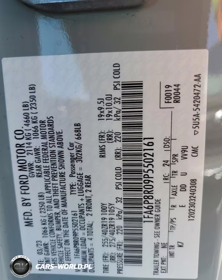 2023 Ford Mustang Mach I VIN:1FA6P8R09P5502161 - 12