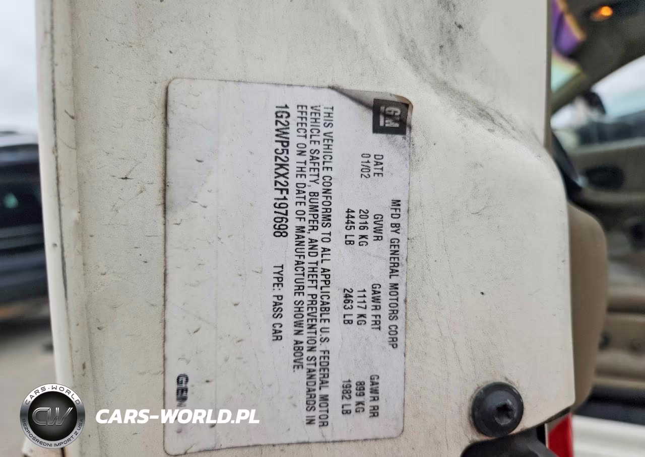 2002 Pontiac Grand Prix Gt VIN:1G2WP52KX2F197698 - 12