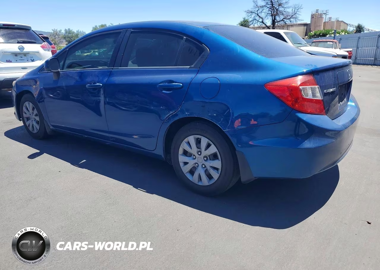2012 Honda Civic Lx VIN:19XFB2F53CE075130 - 2