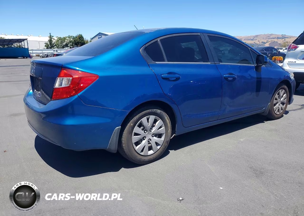 2012 Honda Civic Lx VIN:19XFB2F53CE075130 - 3