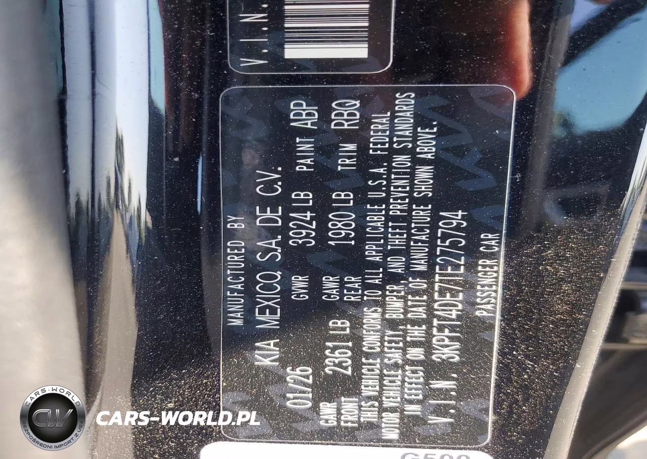 2026 Kia K4 Lxs VIN:3KPFT4DE7TE275794 - 12