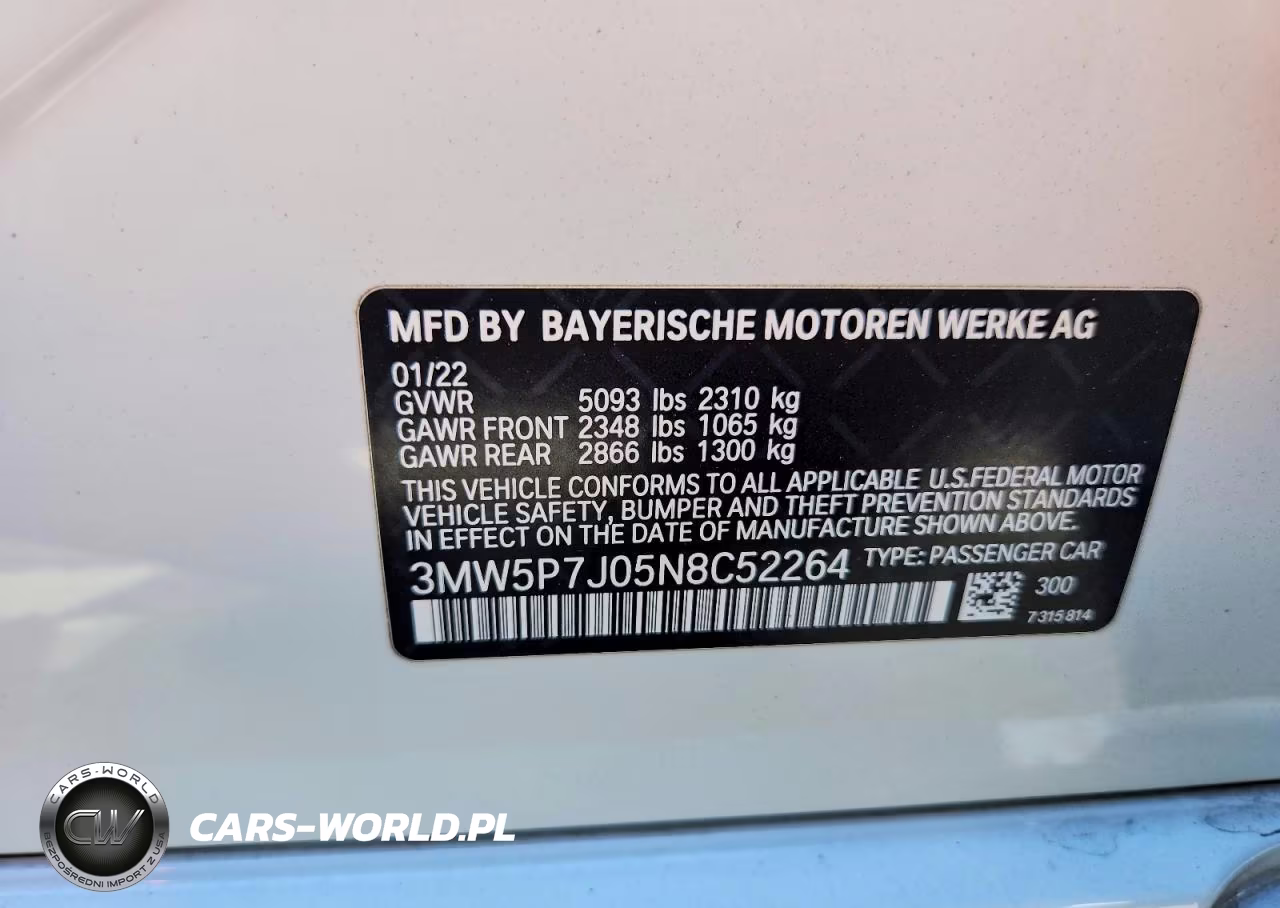 2022 BMW 330E VIN:3MW5P7J05N8C52264 - 13