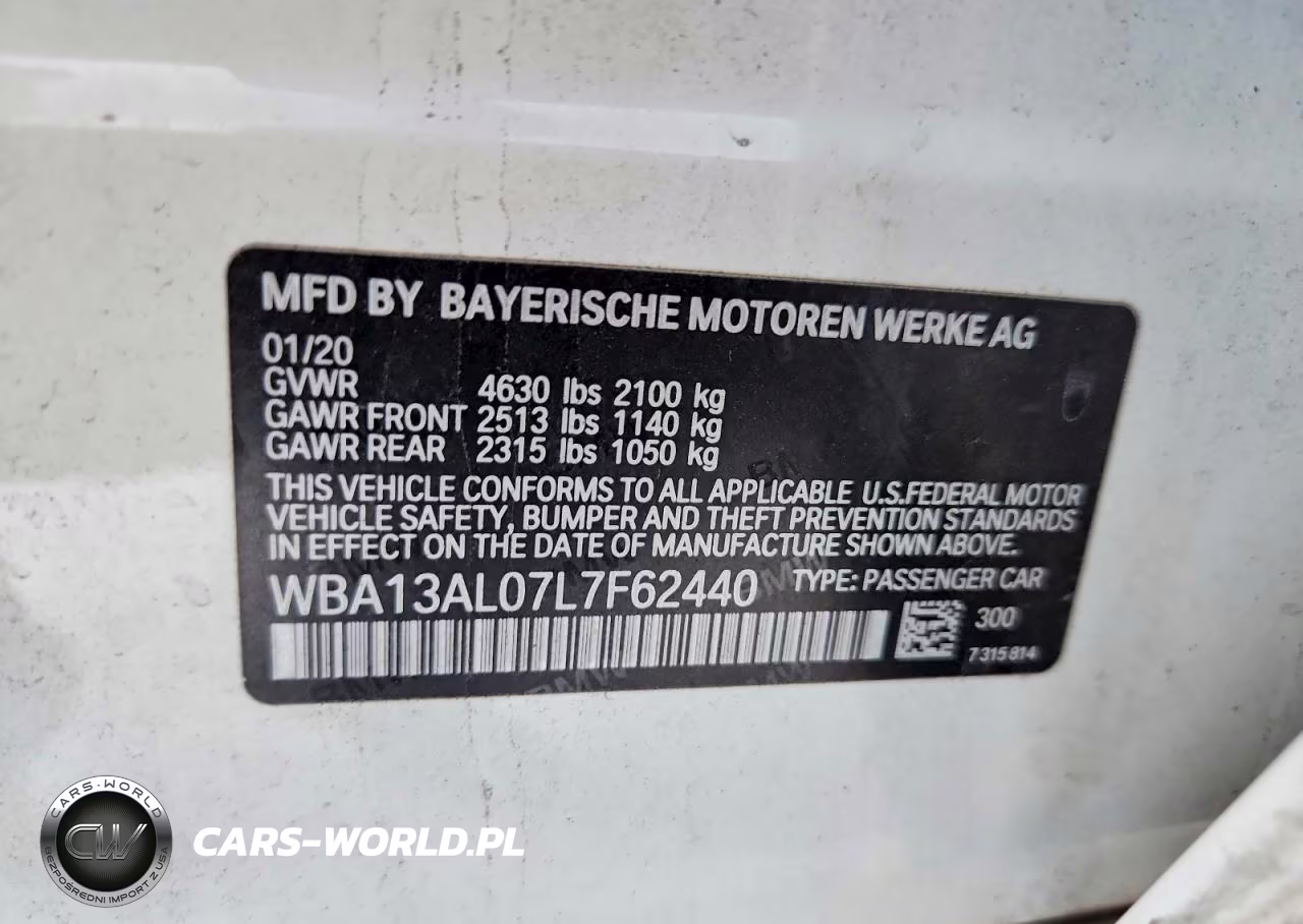 2020 BMW M235Xi VIN:WBA13AL07L7F62440 - 12