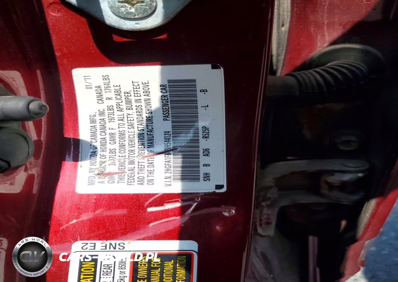 2011 Honda Civic Ex VIN:2HGFA1F84BH544124 - 12