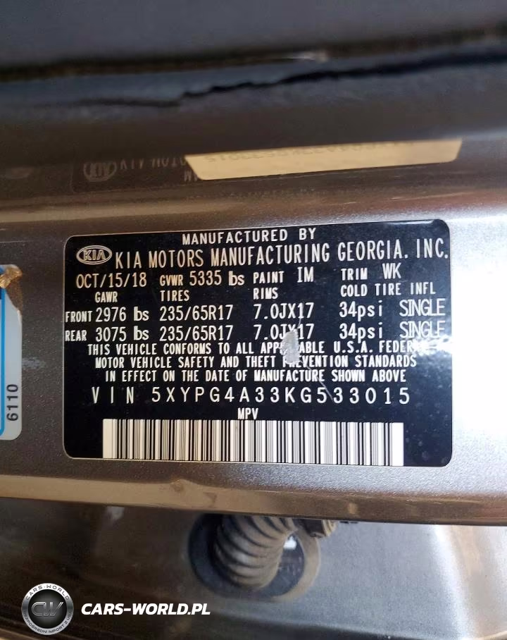 2019 Kia Sorento L VIN:5XYPG4A33KG533015 - 13
